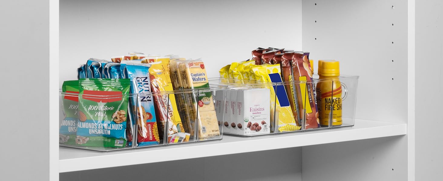 ClearSpace Pantry Organizers and Storage, Cabinet & Kitchen Organizer and Storage - Fridge Organizer, Drawer Organizer and Snack Organizer - Refrigerator and Cupboard Shelf Organizer detail 5