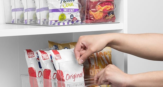 ClearSpace Pantry Organizers and Storage, Cabinet & Kitchen Organizer and Storage - Fridge Organizer, Drawer Organizer and Snack Organizer - Refrigerator and Cupboard Shelf Organizer detail 12