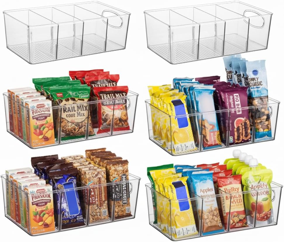 ClearSpace Pantry Organizers and Storage, Cabinet & Kitchen Organizer and Storage - Fridge Organizer, Drawer Organizer and Snack Organizer - Refrigerator and Cupboard Shelf Organizer detail 15