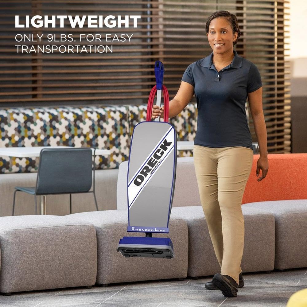 Oreck Commercial XL Vacuum Cleaner, Bagged Upright Vac for Carpets and Hard - View 2