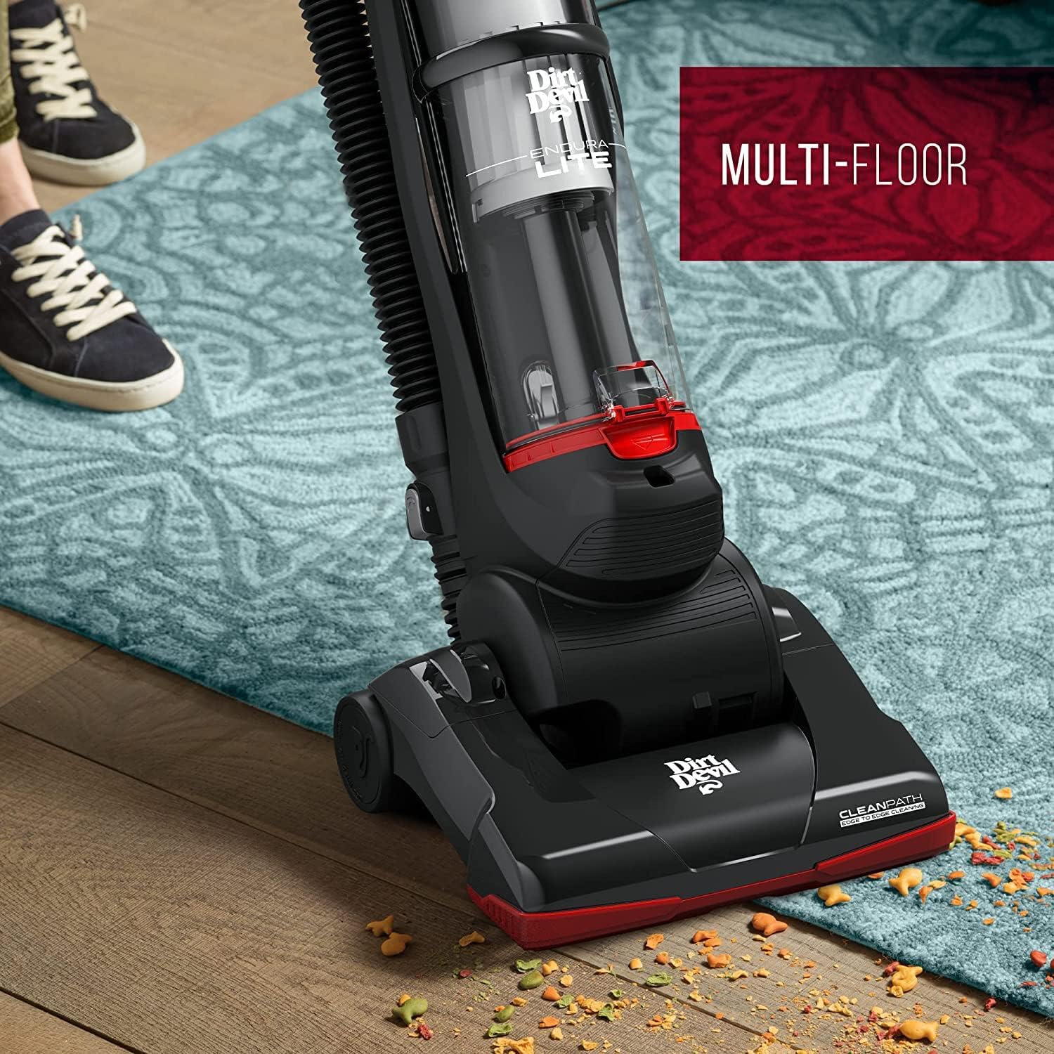 Dirt Devil Endura Lite Upright Bagless Vacuum Cleaner for Carpet and Hard - View 4