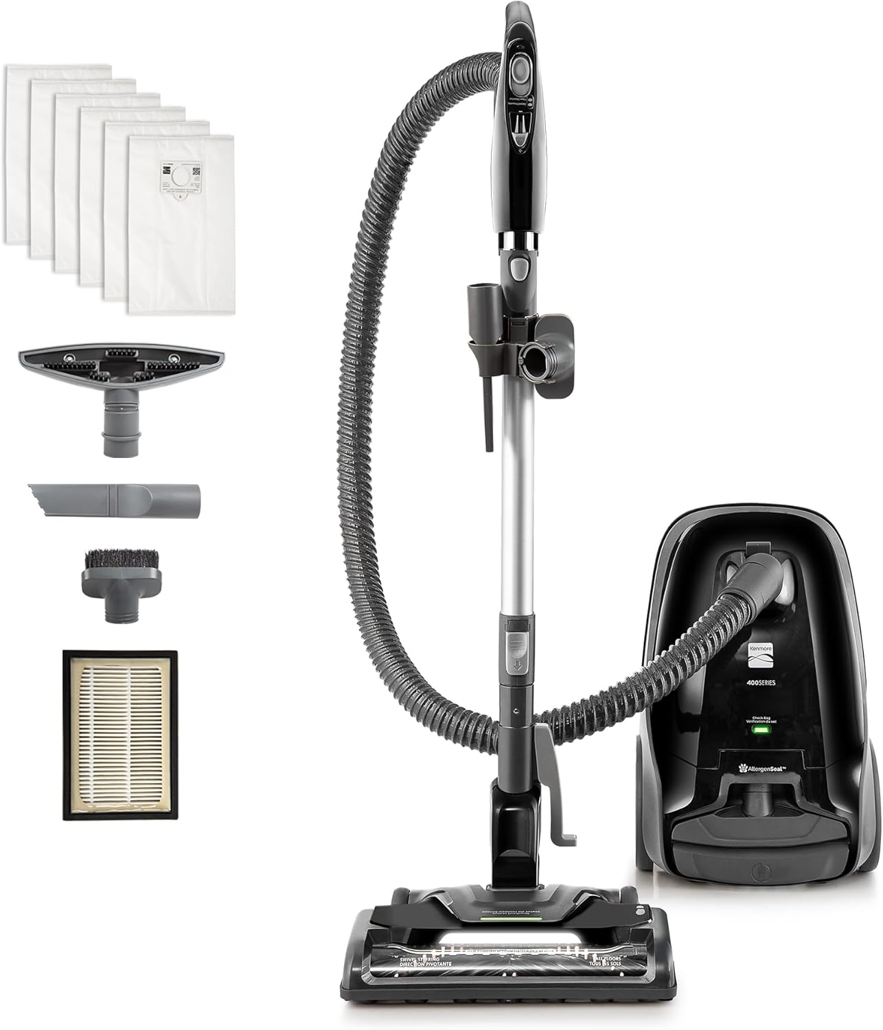 Kenmore 600 Series Pet Friendly Lightweight Bagged Canister Vacuum with Pet - View 3
