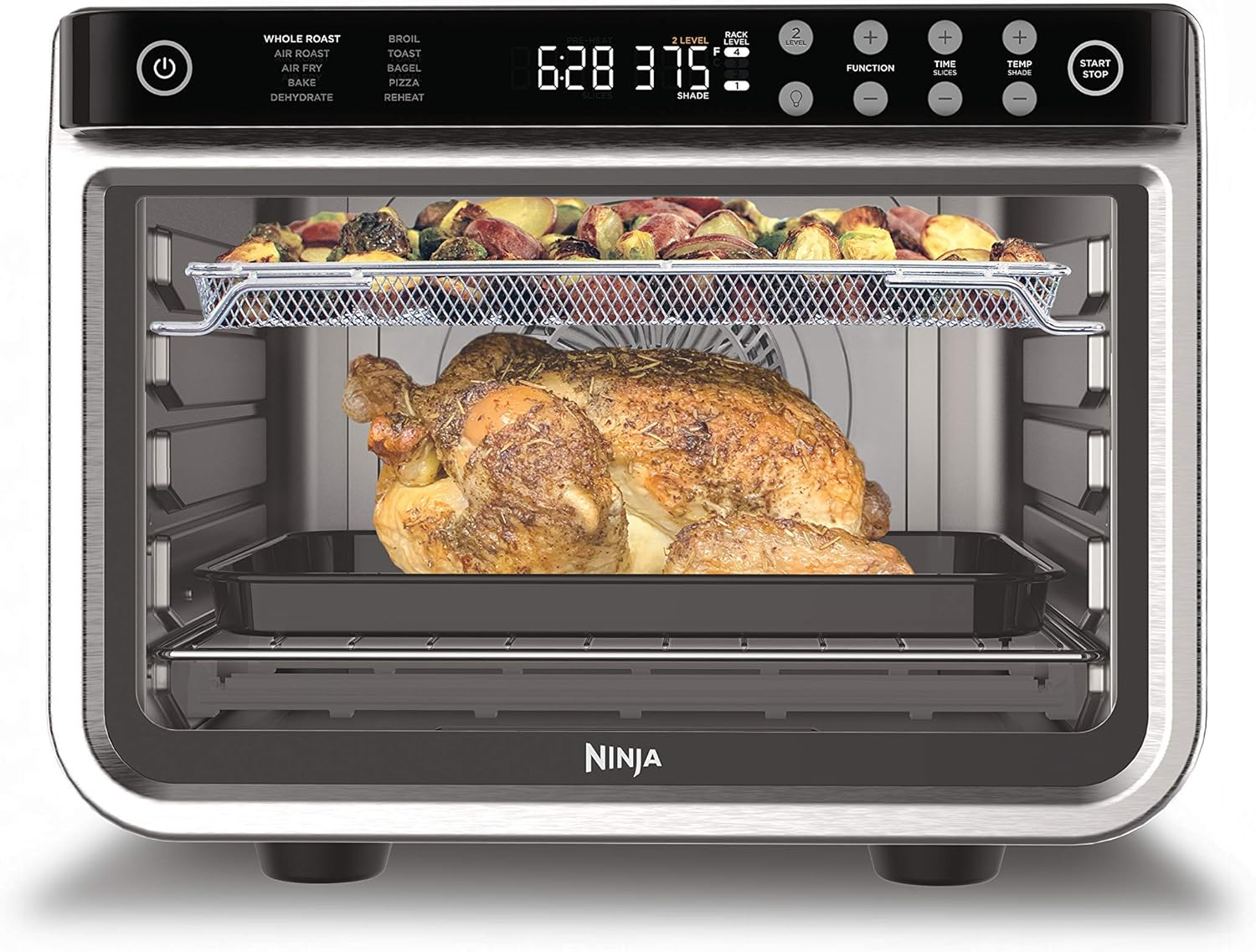 Ninja Double Oven Pro Smart XL Countertop Oven & Air Fryer | 30.2 Qt Capacity | - View 3