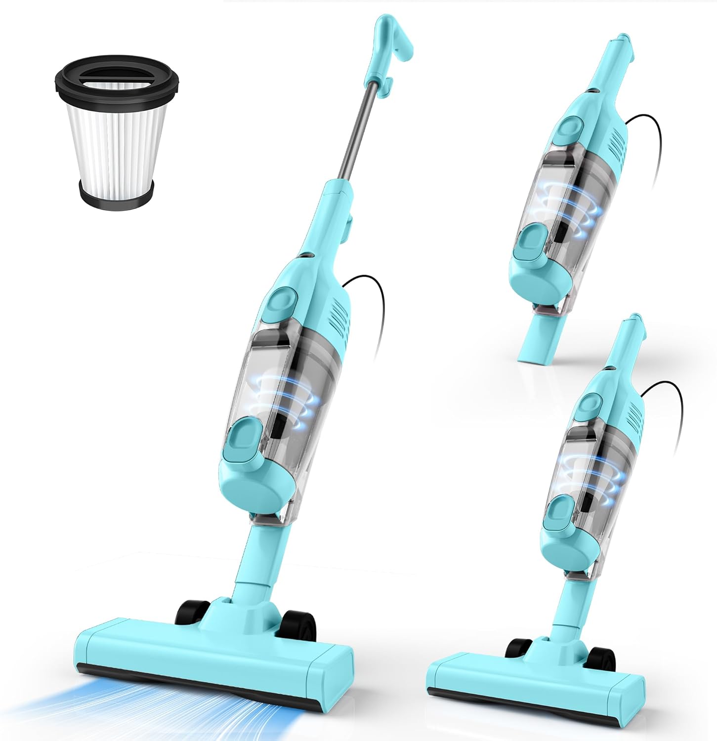 Vazone R6X Corded Stick Vacuum Cleaners for Home, 20Kpa Powerful Suction Stick - View 4