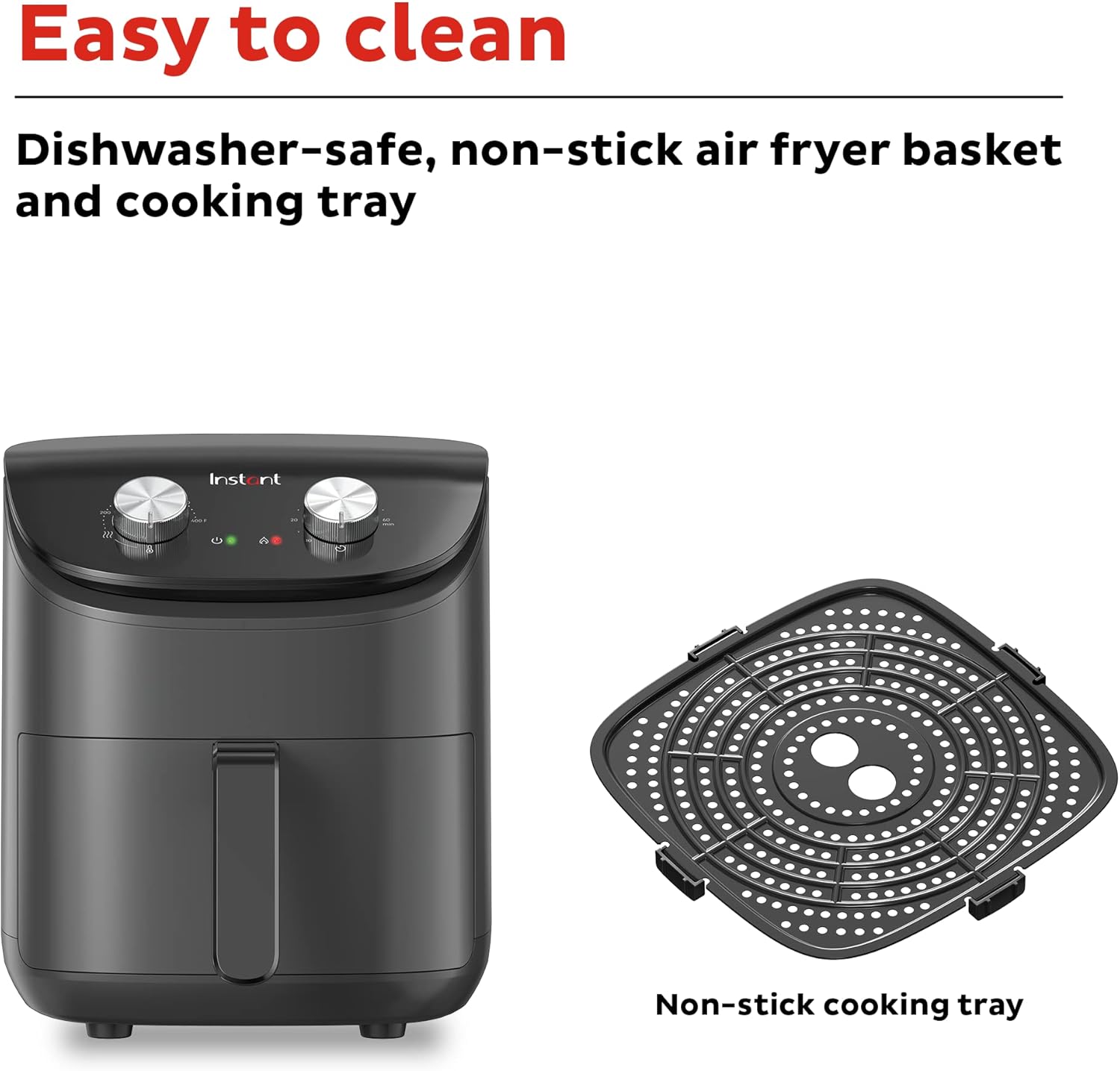 Instant Pot Essentials 4QT Air Fryer with EvenCrisp Technology that Crisps and - View 5