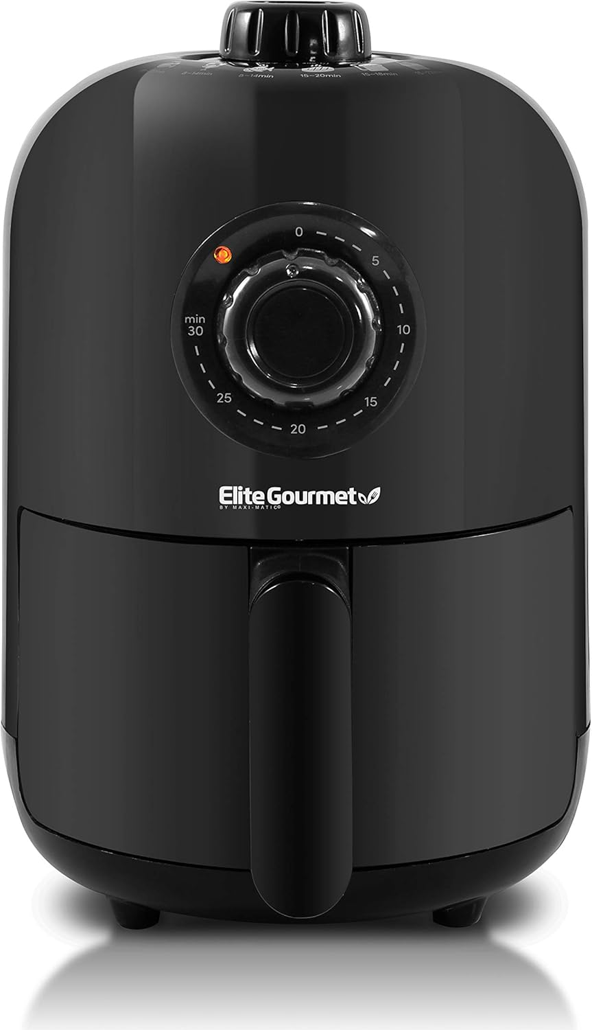 Elite Gourmet Compact 8.5Qt Air Fryer Oven - Mini Countertop Air Fryer with - View 3