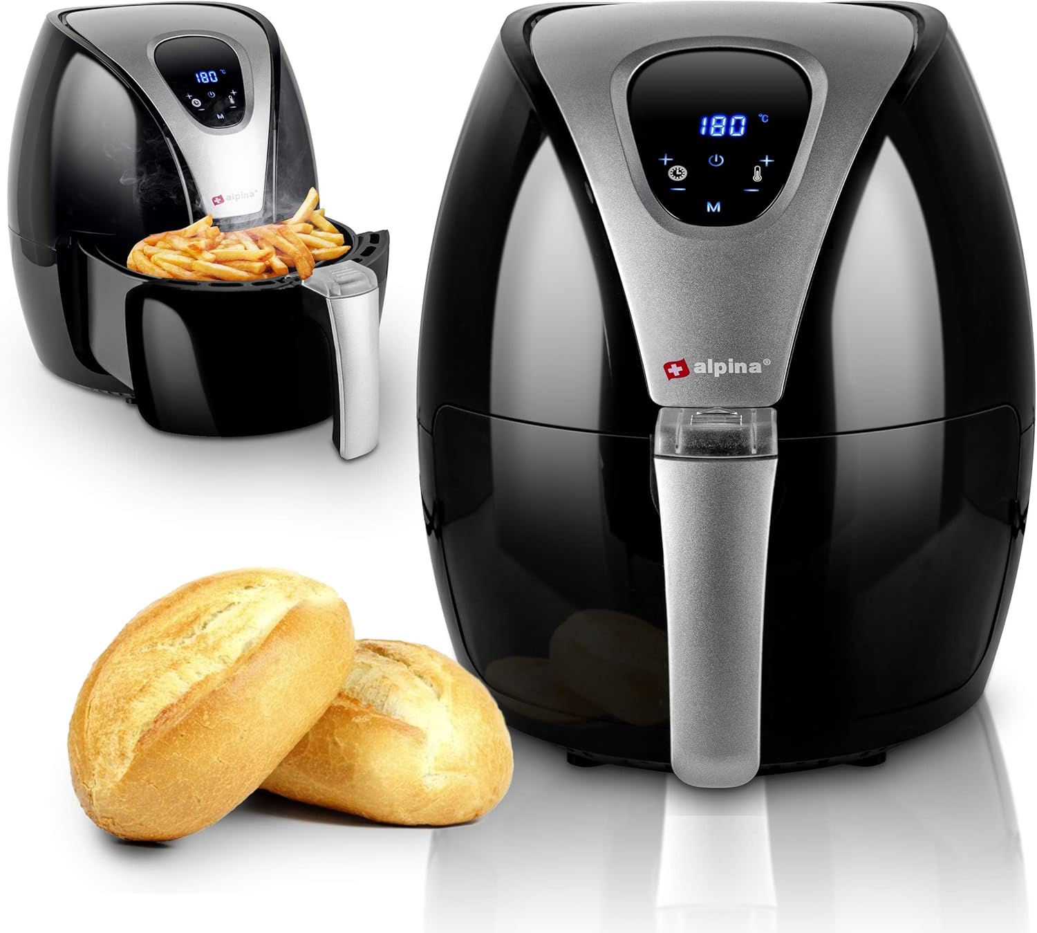 alpina Hot air fryer, fryer, roasting, frying, grilling, roasting and frying,