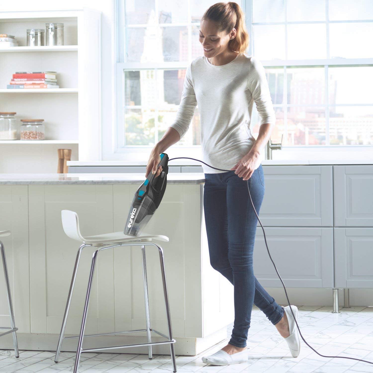 Eureka NES215A Blaze 3-in-1 Swivel Handheld & Stick Vacuum Cleaner, Blue detail 15