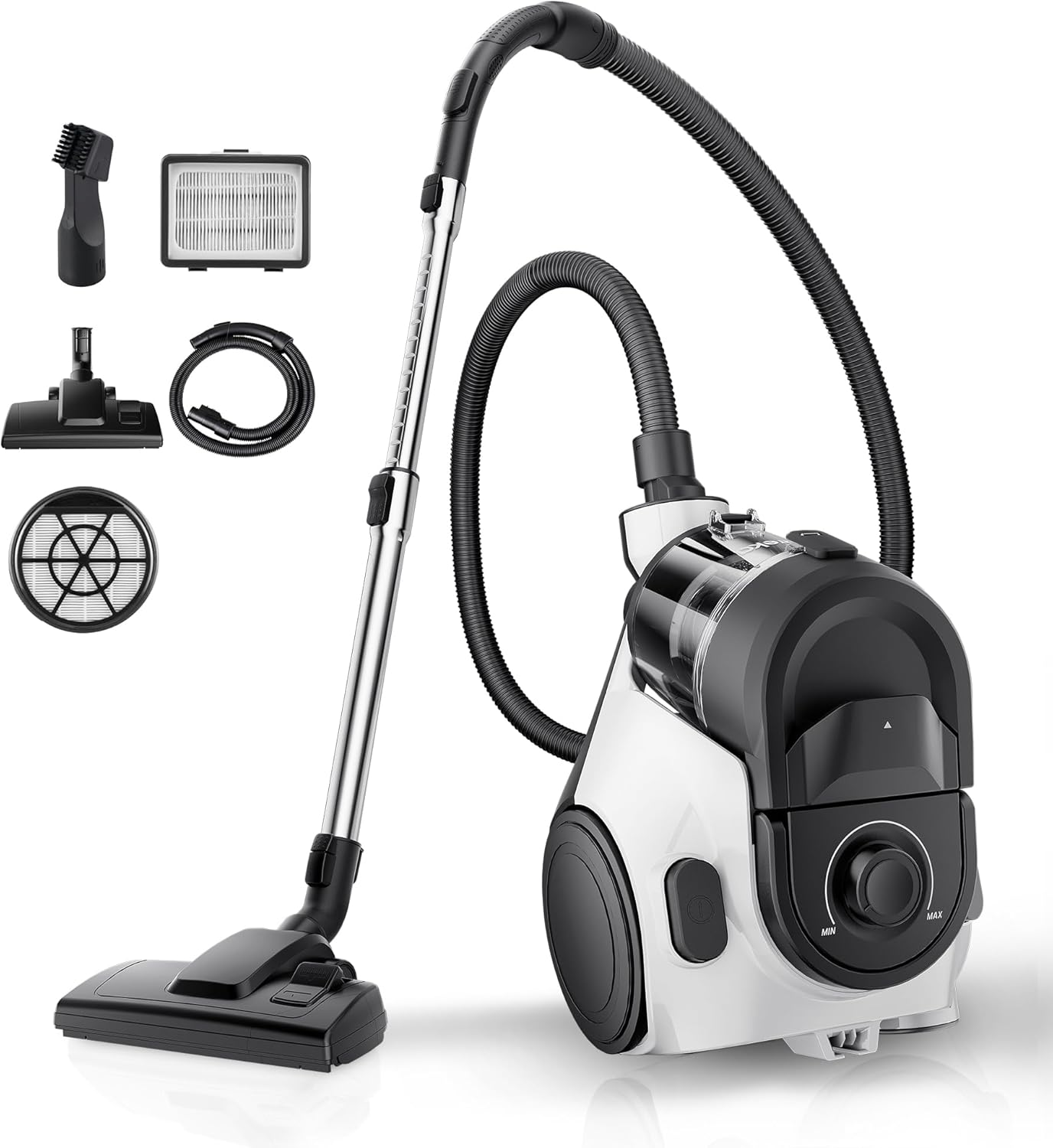 Eureka WhirlWind Bagless Canister 2.5L Vacuum Cleaner, Lightweight Vac for Carpets and Hard Floors, NEN110A, Blue detail 13