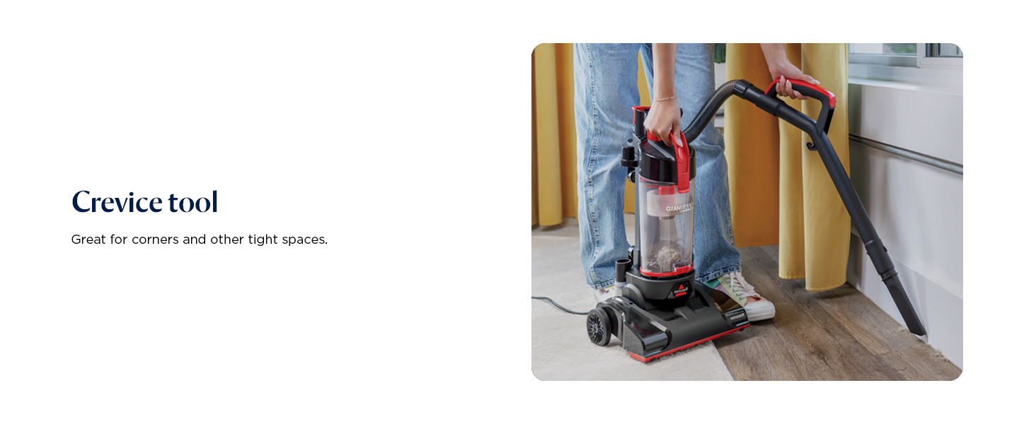 Bissell CleanView Compact Upright Vacuum, Lightweight Design for Apartments & Dorms, Powerful Suction with Removable Extension Wand & Scatter-Free Technology, 3508 detail 7