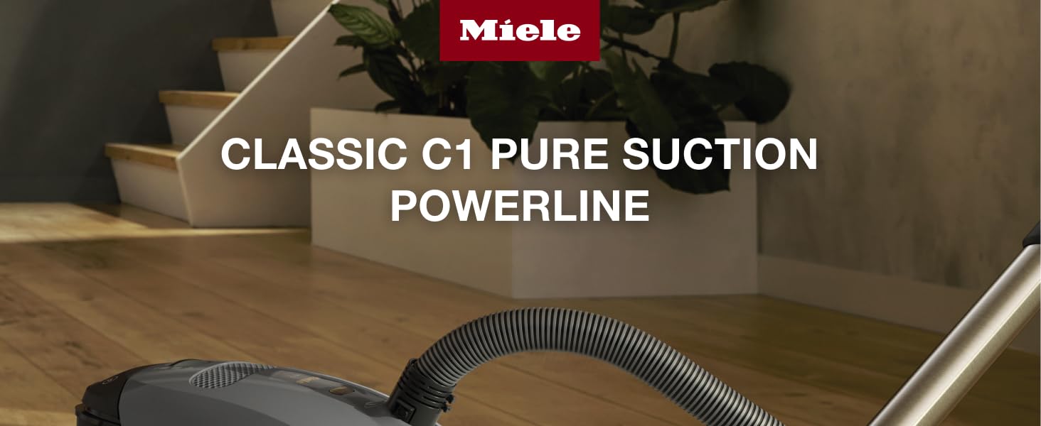 Miele Classic C1 Pure Suction Bagged Canister Vacuum, Graphite Grey - Portable, Household detail 1