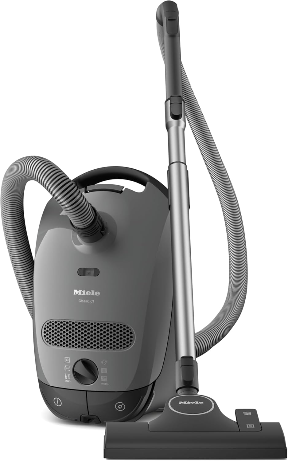 Miele Classic C1 Pure Suction Bagged Canister Vacuum, Graphite Grey - Portable, Household detail 9