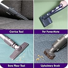 Kenmore 600 Series Pet Friendly Lightweight Bagged Canister Vacuum with Pet PowerMate, Pop-N-Go Brush, 2 Motors, HEPA Filter, Aluminum Telescoping Wand, Retractable Cord and 4 Cleaning Tools, Purple detail 9