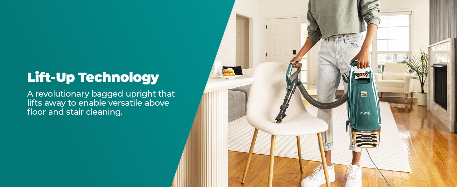 Kenmore Intuition Bagged Upright Vacuum Lift-Up Carpet Cleaner 2-Motor Power Suction with HEPA Filter, 3-in-1 Combination Tool, HandiMate for Floor, Pet Hair, 14pounds, Green detail 2