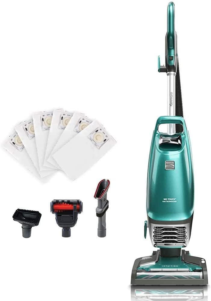 Kenmore Intuition Bagged Upright Vacuum Lift-Up Carpet Cleaner 2-Motor Power Suction with HEPA Filter, 3-in-1 Combination Tool, HandiMate for Floor, Pet Hair, 14pounds, Green detail 13