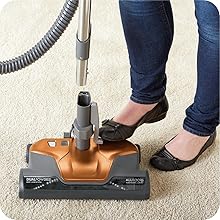 Kenmore 81214 200 Series Pet Friendly Lightweight Bagged Canister Vacuum with HEPA, 2 Motor System, and 3 Cleaning Tools-Orange detail 6