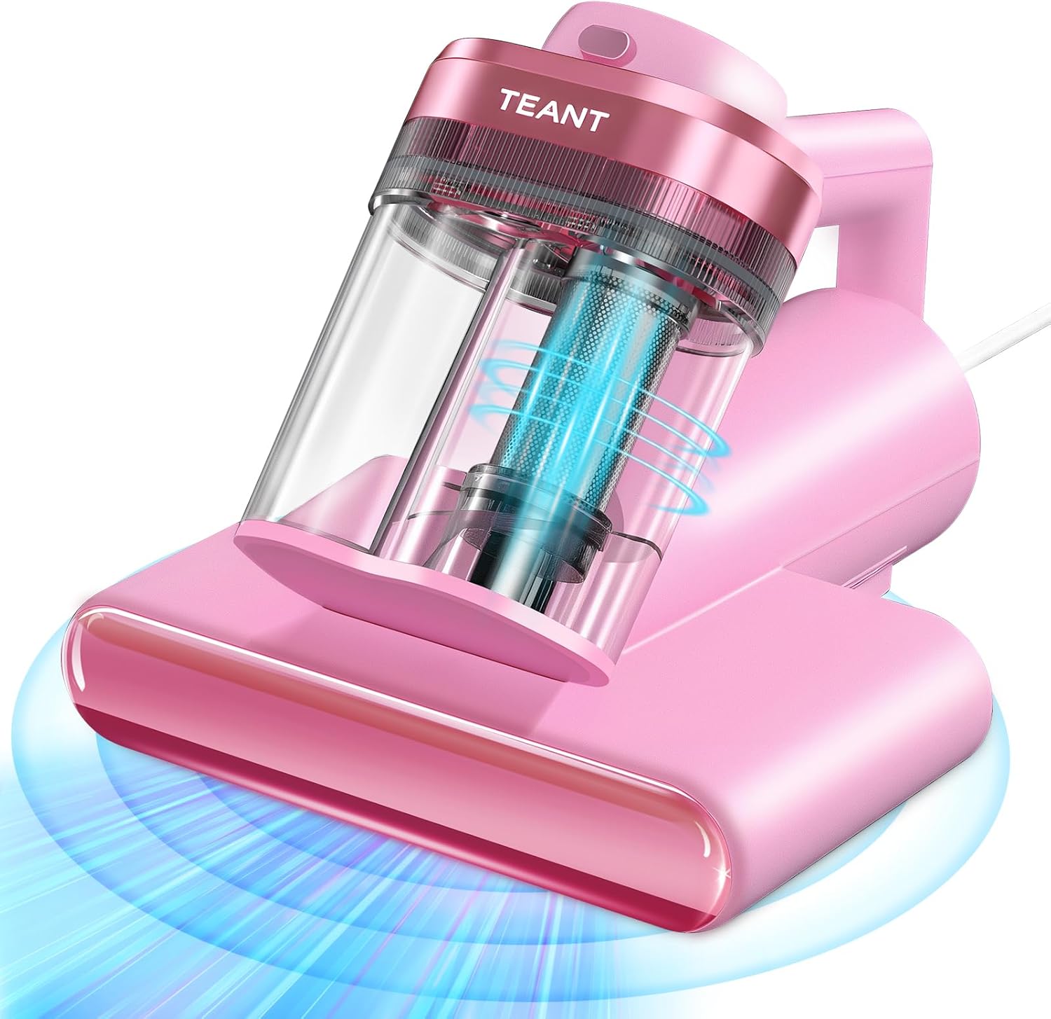 Teant Mattress Vacuum Bed Vacuum Cleaner with 253.7nm UV-C Light, Hyper Helix Motor with 16kPa Strong Suction & 33000 RPM/Min Tapping, HEPA Filter, 149℉ Heat & Ultrasonic & Anion for Bed and Pet. detail 13