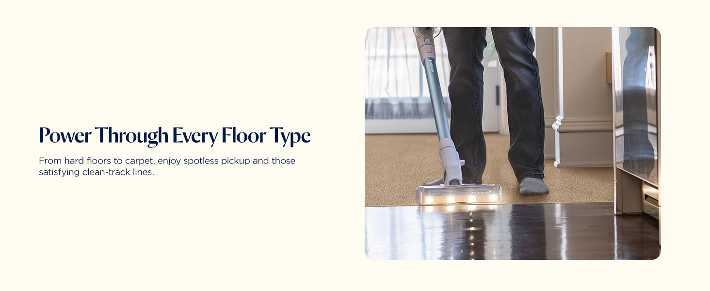 Bissell PowerClean 200W Self-Standing Cordless Vacuum w/Tangle Free Brush Roll, Removeable Battery, Wall Mount, Upholstery Tool & Bright Headlights, 4173 detail 4