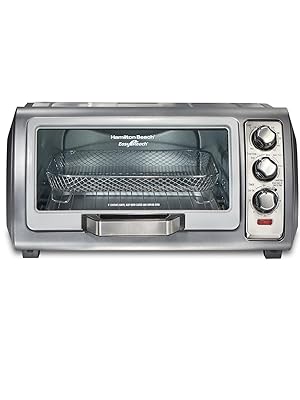 Hamilton Beach Air Fryer Toaster Oven Combo with Large Capacity, Fits 6 Slices or 12" Pizza, 4 Cooking Functions for Convection, Bake, Broil, Roll-Top Door, Easy Reach Sure-Crisp, Stainless Steel detail 2