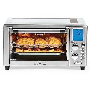 Emeril Lagasse Everyday 360 Stainless Steel Air Fryer, 360° Quick Cook Technology, XL capacity, 9-in-1, 12 Pre-Set Cooking Functions including Bake, Rotisserie, Broil, Pizza, Slow Cook, Toaster detail 3