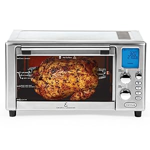 Emeril Lagasse Everyday 360 Stainless Steel Air Fryer, 360° Quick Cook Technology, XL capacity, 9-in-1, 12 Pre-Set Cooking Functions including Bake, Rotisserie, Broil, Pizza, Slow Cook, Toaster detail 4