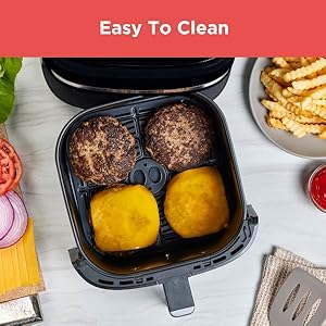 BLACK+DECKER Purifry 6QT Air Fryer, Crispy Deep Fried Taste without the Fat, Plus Bake, Dehydrate, and Keep Food Warm, Digital Touchscreen and Auto Shut-Off detail 5