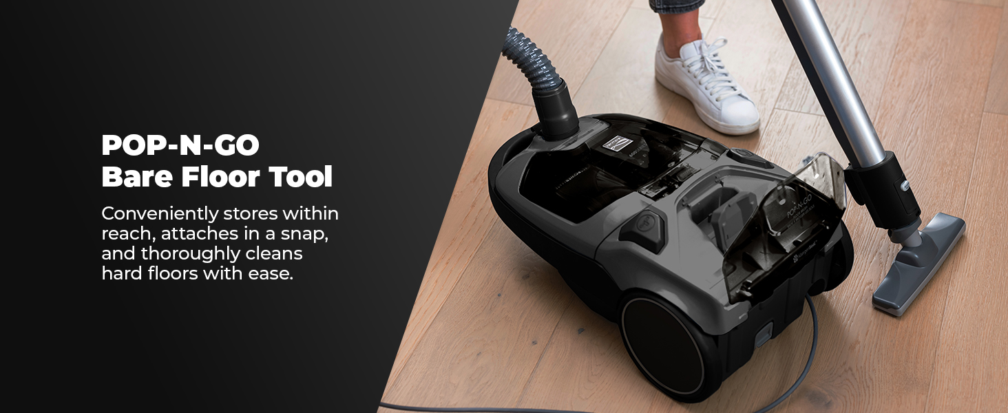 Kenmore BC4039 600 Series Pet Friendly Bagged Canister Vacuum with POP-N-GO, Pet PowerMate, Hair Eliminator Brushroll, HEPA Filter, Performance Indicator, Extended Reach and Auto Cord Rewind detail 7