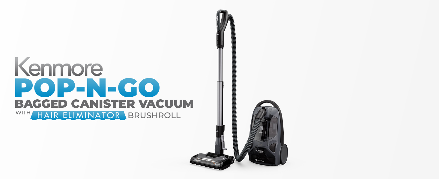 Kenmore BC4039 600 Series Pet Friendly Bagged Canister Vacuum with POP-N-GO, Pet PowerMate, Hair Eliminator Brushroll, HEPA Filter, Performance Indicator, Extended Reach and Auto Cord Rewind detail 12