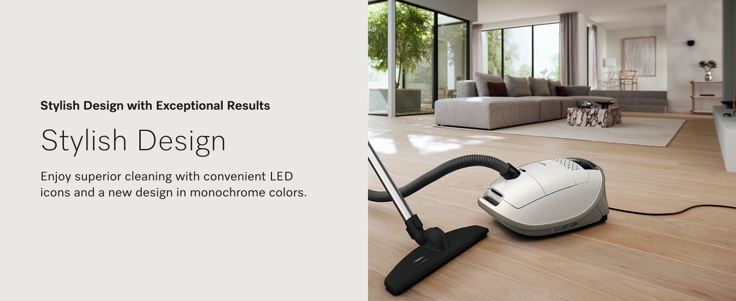 NEW Miele Guard M1 Parquet XL Hard Floor Bagged Canister Vacuum Cleaner with High Suction Power, Designed for Special Care of Hard Floors and Low-Pile Carpet, in Brilliant White detail 3