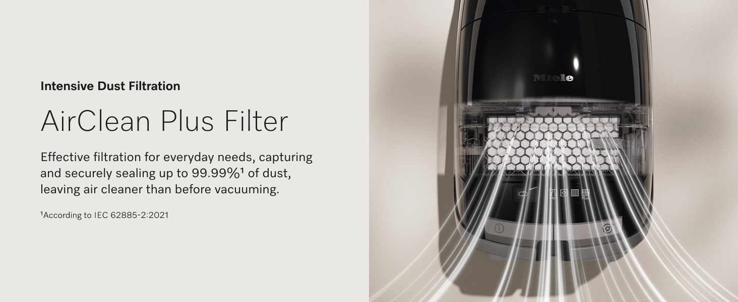 NEW Miele Guard M1 Parquet XL Hard Floor Bagged Canister Vacuum Cleaner with High Suction Power, Designed for Special Care of Hard Floors and Low-Pile Carpet, in Brilliant White detail 6