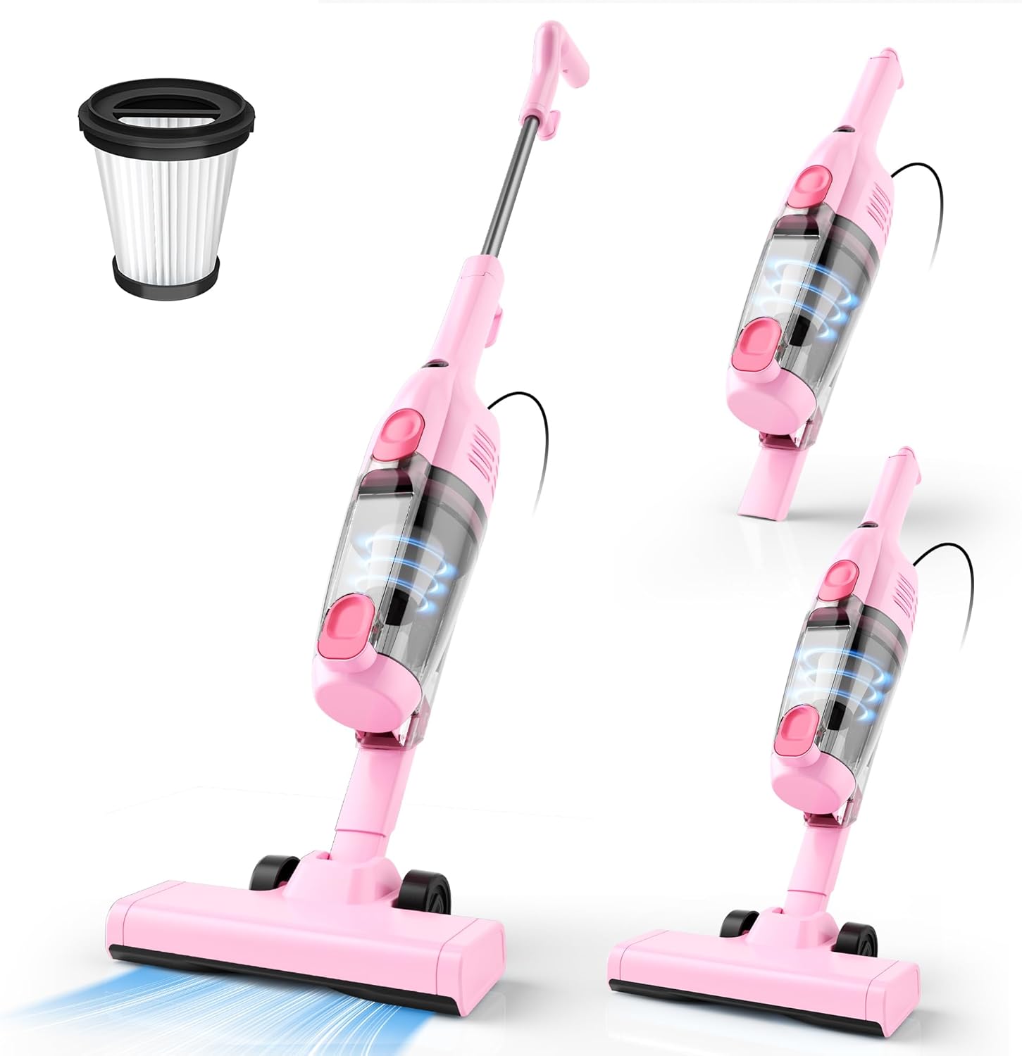 Vazone R6X Corded Stick Vacuum Cleaners for Home, 20Kpa Powerful Suction Stick Vacuum with 16Ft Cord, 2 in 1 Lightweight Handheld Vacuum Cleaner for Hardwood Floor Pet Hair detail 14