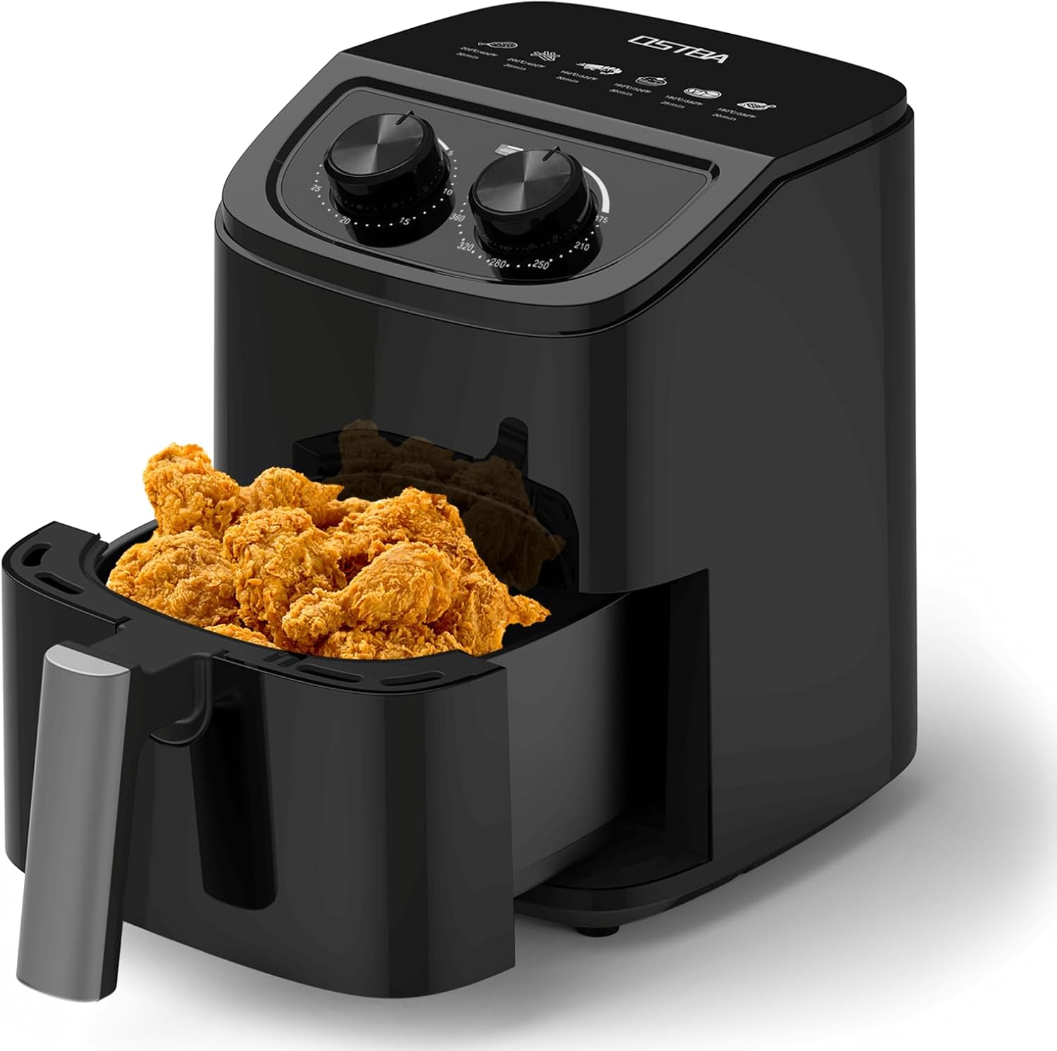 OSTBA 9.5QT Double Air Fryer, 1700W Dual Air Fryer with 2 Independent 4.25QT Stainless Steel Baskets, Digital Touchscreen, Sync Finish, 8 Presets, Auto Shutoff, Nonstick Dishwasher Safe detail 10
