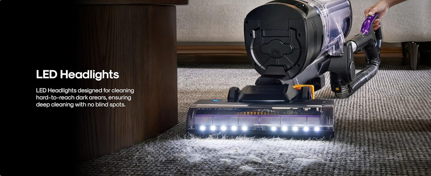 Eureka FlexReach Powerful Upright Vacuum Cleaner for Carpet and Hard Floor, Lift-Up Vacuum with Large Dust Cup, Anti-Tangle, NEU651PL, Purple detail 7