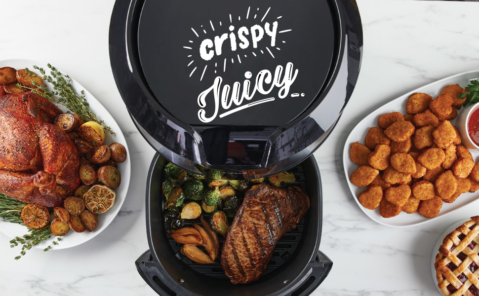T-fal Easy Fry XXL Air Fryer & Grill Combo with One-Touch Screen, 8 Preset Programs, 5.9 quarts, Black & Stainless Steel detail 5