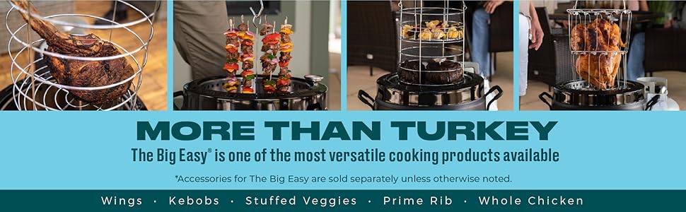 Charbroil The Big Easy Oil-Less Turkey Fryer | Outdoor Air Fryer | Propane Cooker, Black - 24102165 detail 6