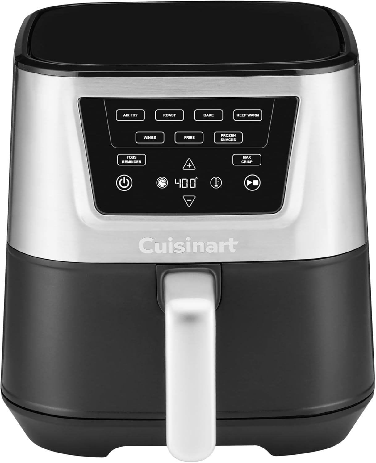 Cuisinart Air Fryer, Large 6-Quart Basket with 4 Cooking Functions to Air Fry, Bake, Roast, and Keep Warm, 3 Presets, PFAS-Free, Dishwasher-Safe Parts, AIR-180, Black & Stainless Steel detail 5