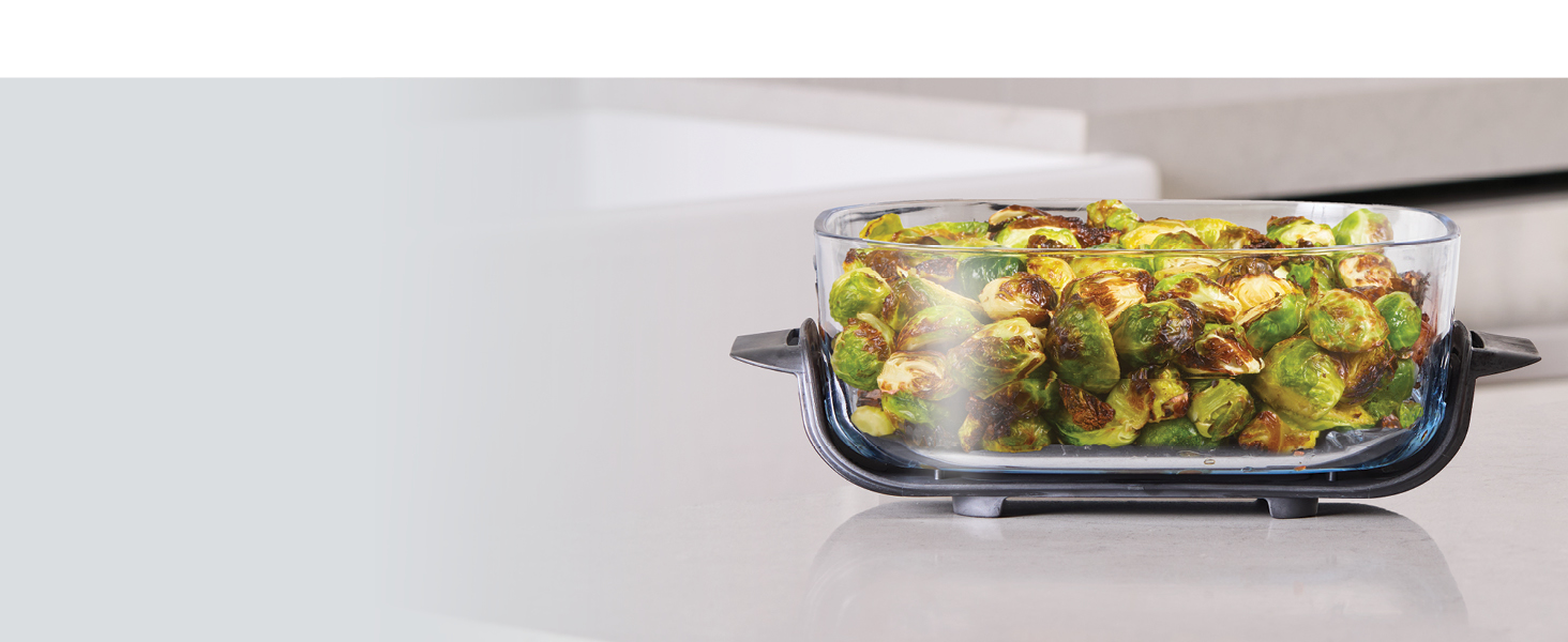 Ninja Crispi 4-in-1 Glass Air Fryer | 450°F | Non-Toxic | 4QT & 6-Cup Glass Containers w/Lids | Microwave, Freezer, Dishwasher Safe | Max Crisp, Air Fry, Bake, Recrisp | Mint | FN101MT detail 16