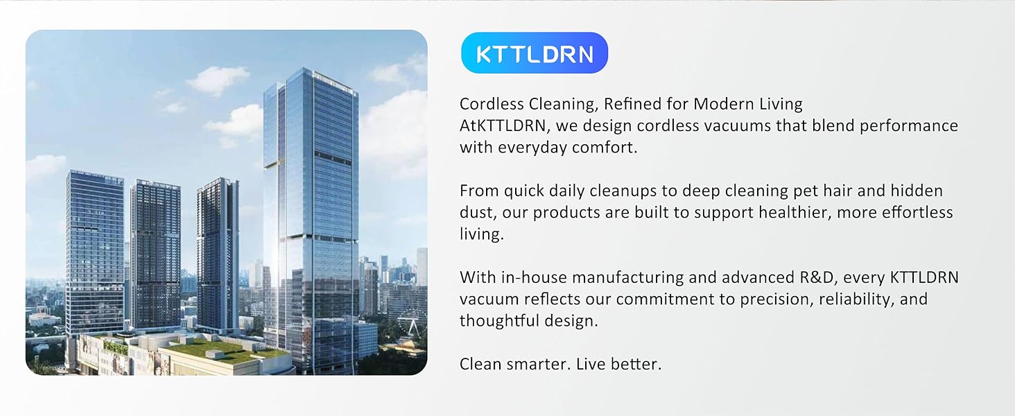 Cordless Vacuum Cleaner, 650W 55KPa Powerful Stick Vacuum, 70-Min Runtime, Self-Standing, Anti-Tangle Brush, OLED Display, Vacuum for Carpet, Hardwood Floors & Pet Hair detail 10