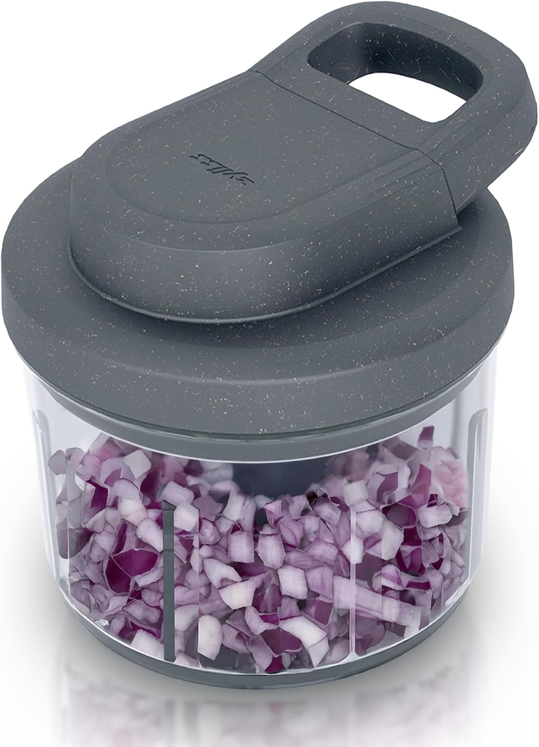 Zyliss Easy Pull Food Chopper and Manual Food Processor - Hand-Held Slicer &