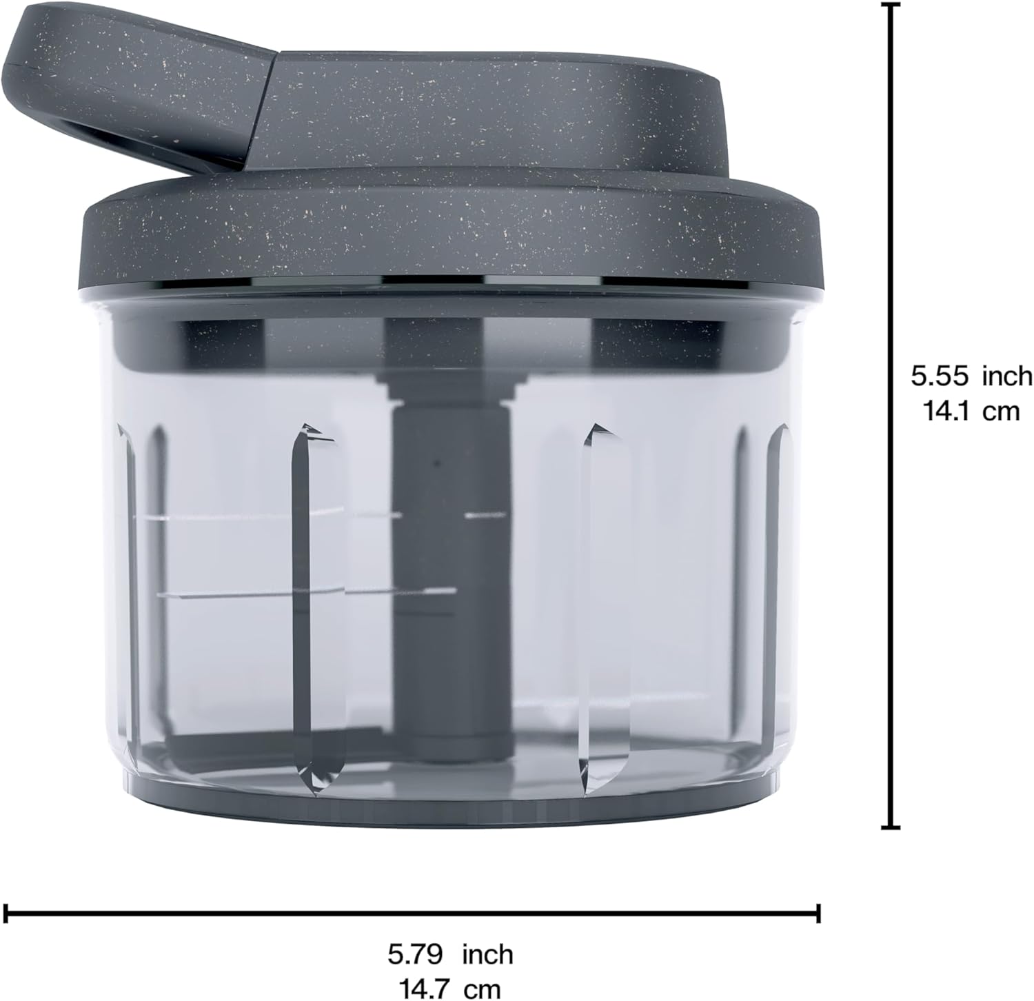 Zyliss Easy Pull Food Chopper and Manual Food Processor - Hand-Held Slicer & - View 3