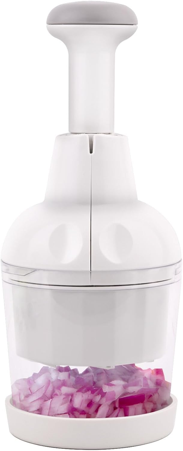 Vegetable Chopper, Food Chopper Manual Hand, Onion, Salad, Garlic, Nut & Veggie