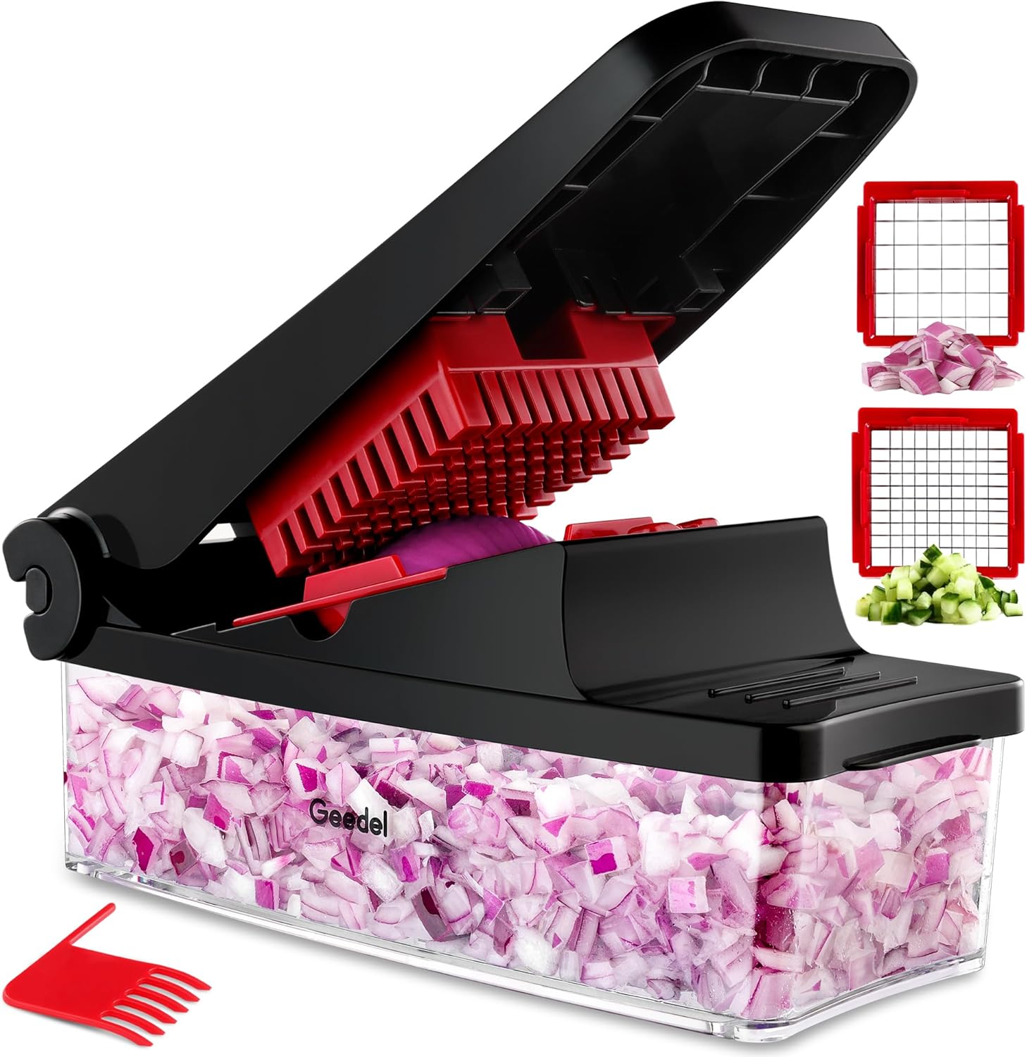 Geedel Vegetable Chopper, Onion Chopper Pro Food Chopper, Kitchen Vegetable