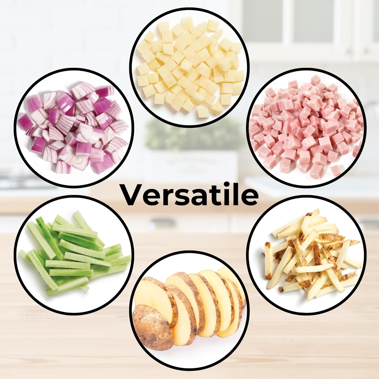 Starfrit Pro Fry Cutter & Cuber - 3-in-1 - Homemade French Fries, Slices and - View 5