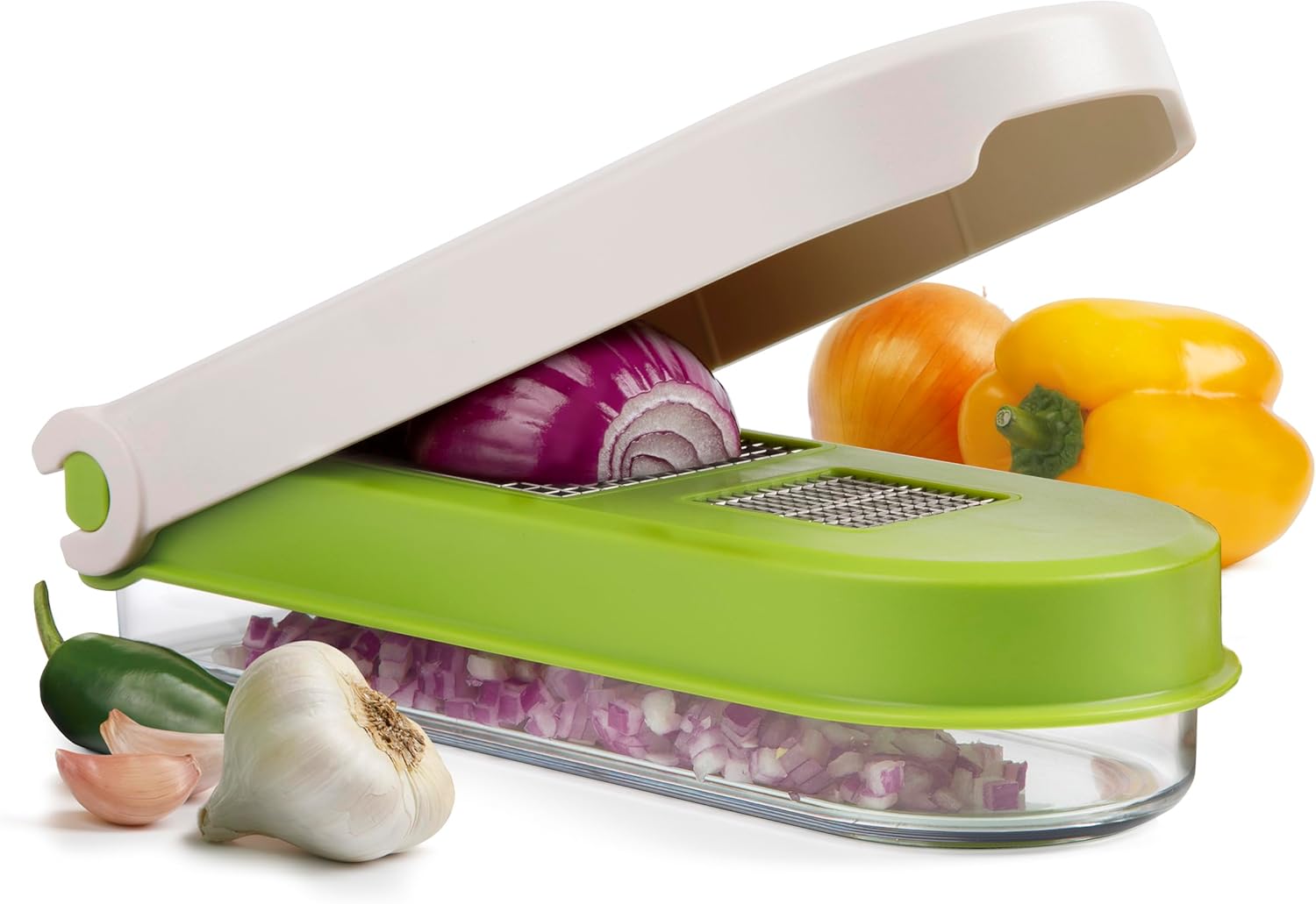 PrepWorks Vegetable Chop & Mince - Multi-Use Manual Chopper for Quick Dicing, - View 2