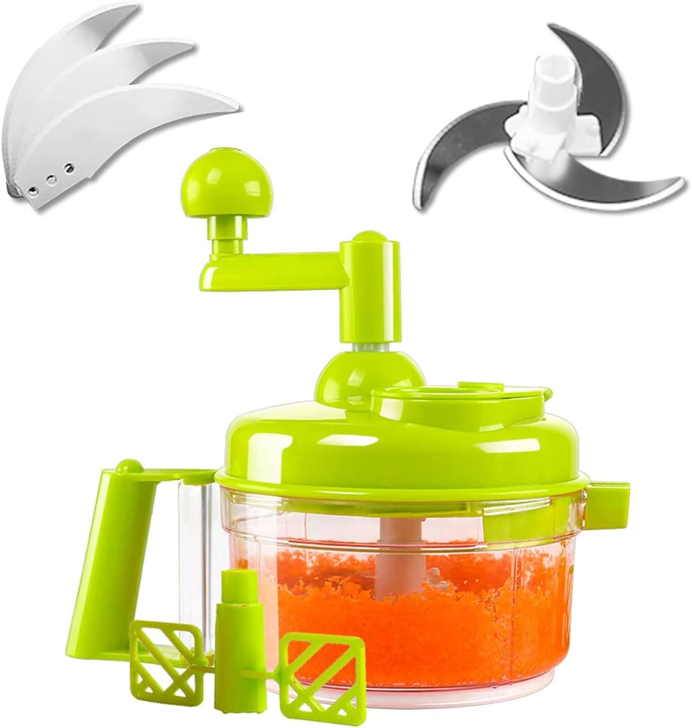 Tenta Kitchen Food processes Hand Crank Food Processor/Manual Food Chopper/Meat