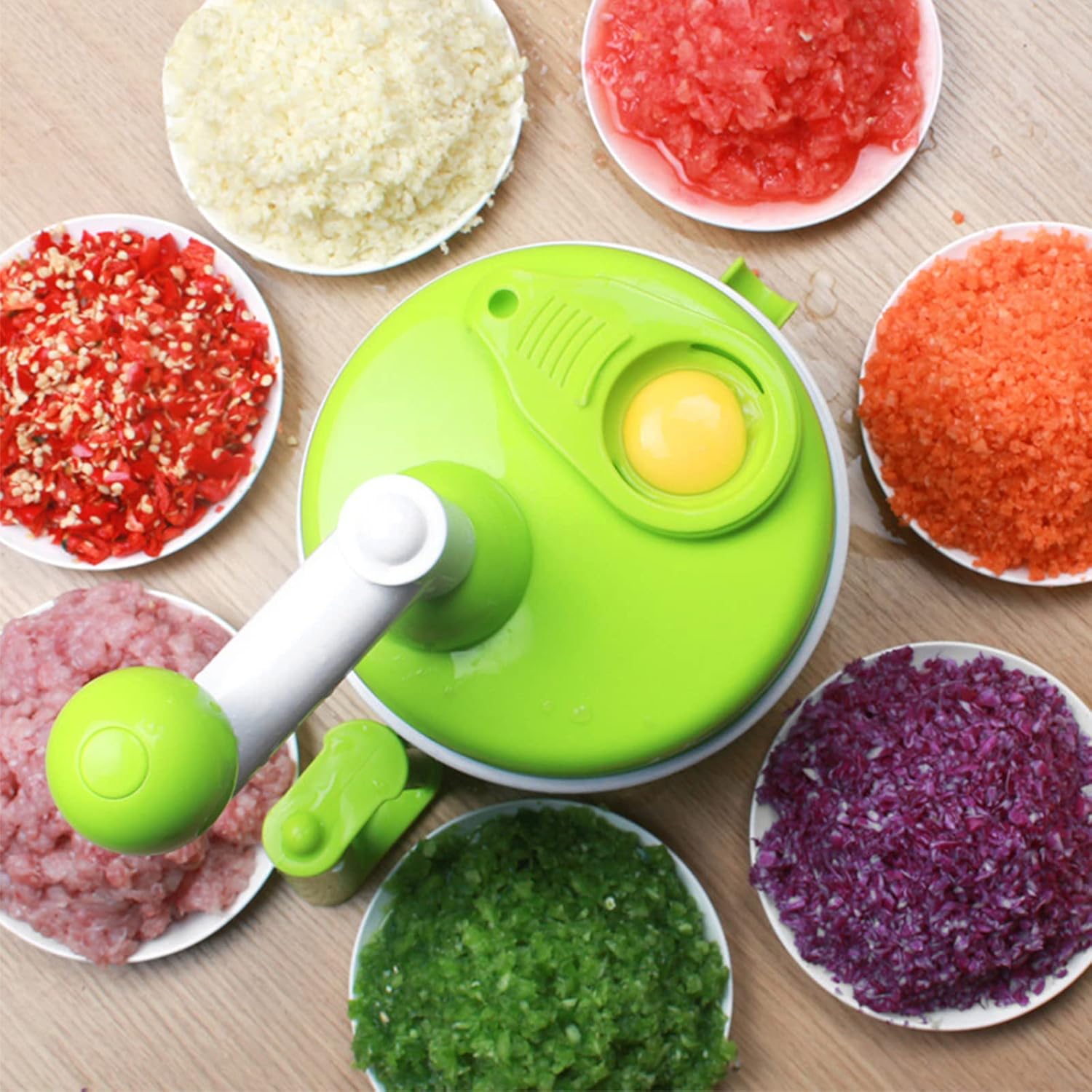 Tenta Kitchen Food processes Hand Crank Food Processor/Manual Food Chopper/Meat - View 2