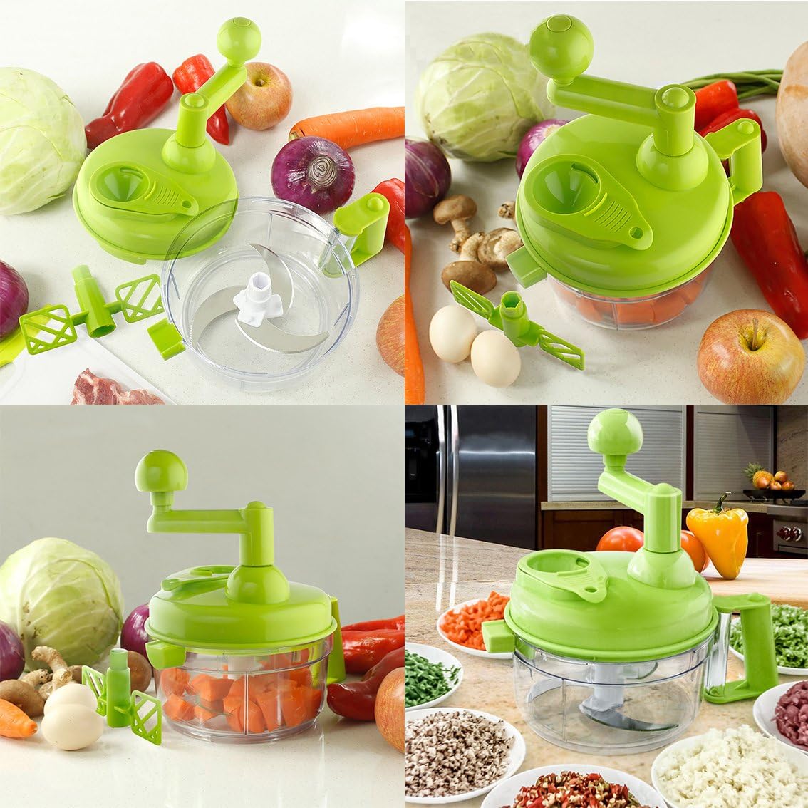 Tenta Kitchen Food processes Hand Crank Food Processor/Manual Food Chopper/Meat - View 6