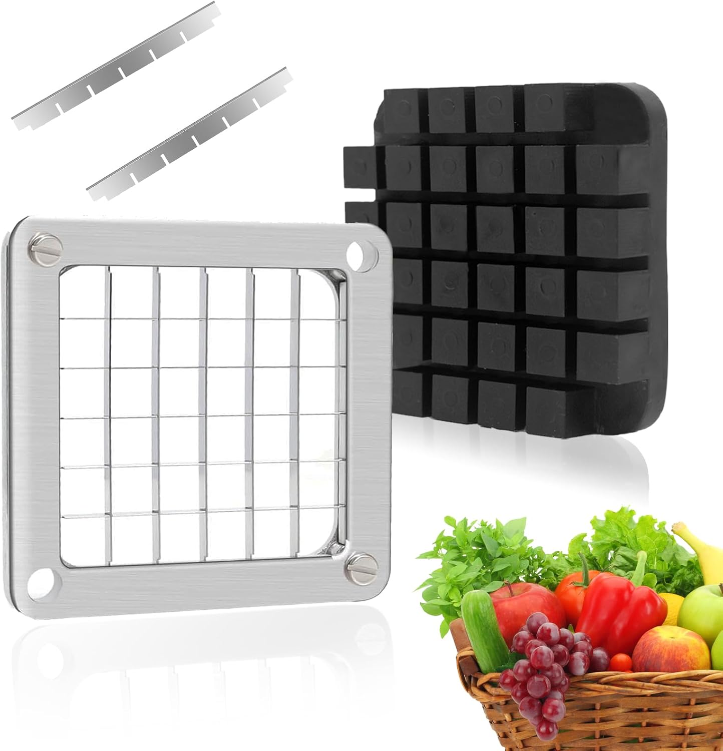 2Pcs 1/4''Replacement Chopper Blade, Commercial Vegetable Chopper Dicer - View 3