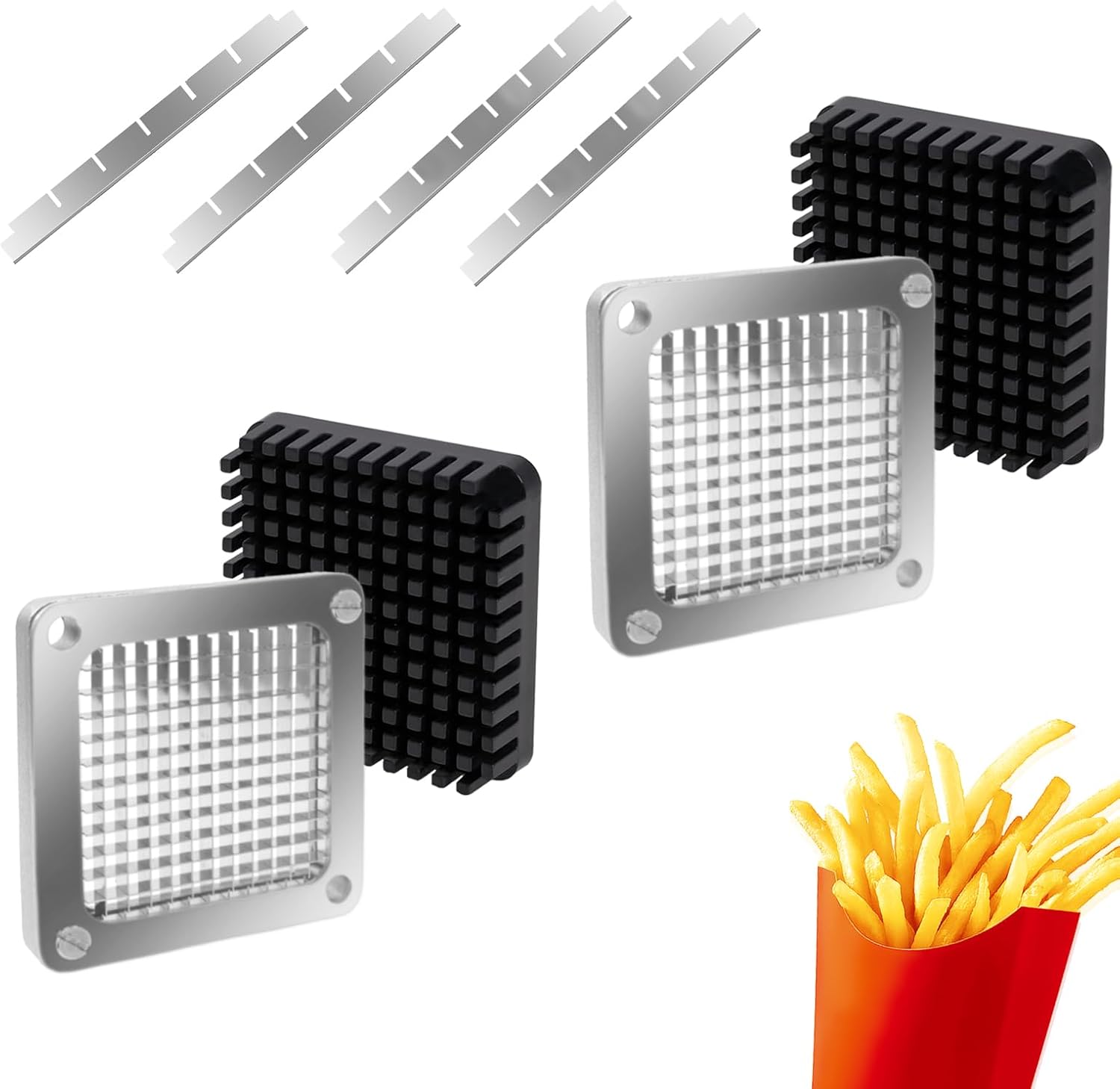 2Pcs 1/4''Replacement Chopper Blade, Commercial Vegetable Chopper Dicer - View 6