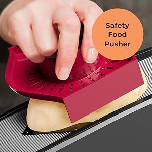 Mueller Austria Mandoline Slicer for Kitchen, Adjustable Vegetable Chopper, Fruit, Cheese Grater, Potato Chips Slicer - Black detail 5
